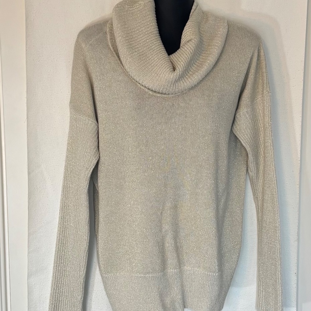 Jones New York Signature Cowl Neck, Drop Sleeves Sweater, XL
